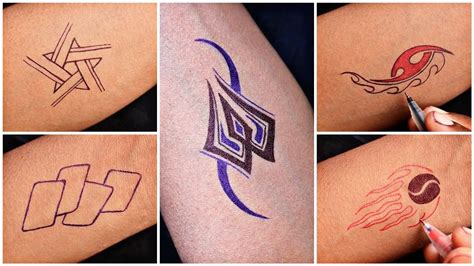 drawing tattoos with pens|easy pen tattoos for beginners.